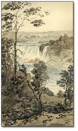 American Fall, Niagara, [vers 1854]