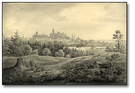 [Ottawa] from the woods behind Rideau Hall, [vers 1876]