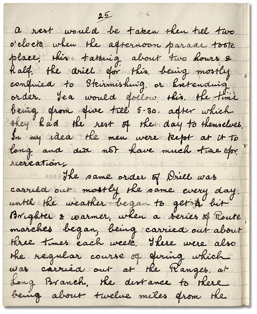 John Mould's Diary, p. 25, 1915