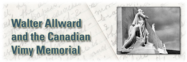 Excerpts from the John Mould Diaries : Walter Allward and the Canadian Vimy Memorial - Page Banner
