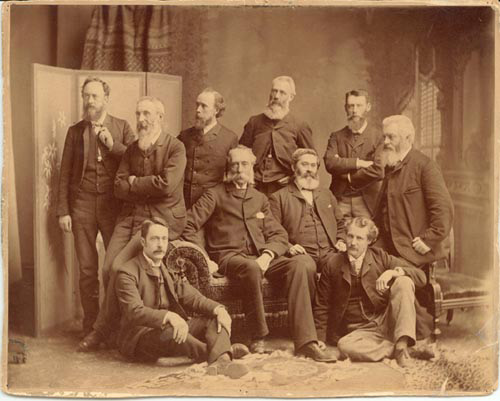 Photographie : Membres de l'Ontario Society of Artists, 1889