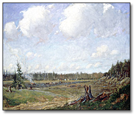 Oil on canvas: The Clearing, 1913