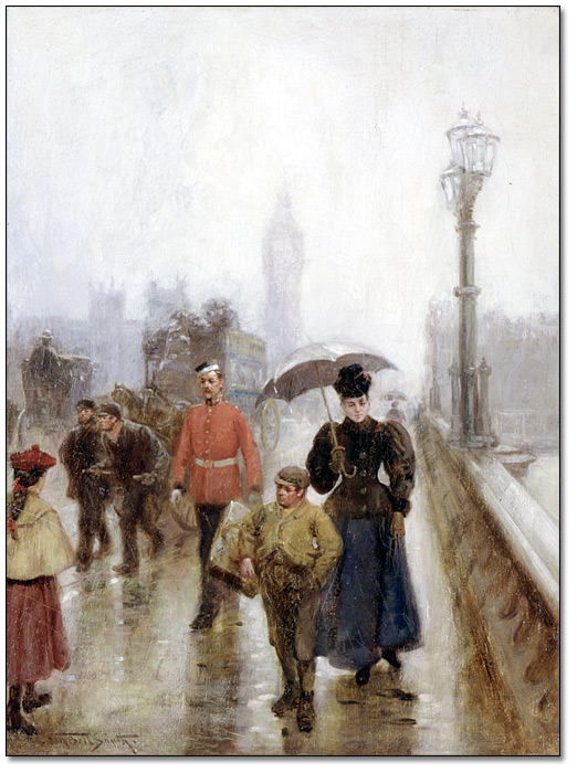 huile sur toile : Westminster Bridge, [vers 1897]