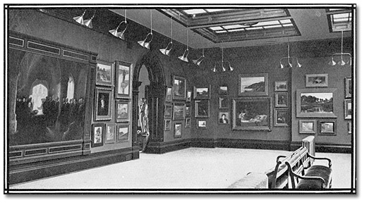 Photo: "A Corner of the Provincial Art Gallery in the Normal School, Toronto" 