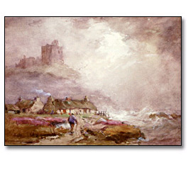 Watercolour on paper: The Castle by the Sea, [n.d.]