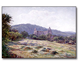 Oil on canvas: The Vale of Tintern, 1893