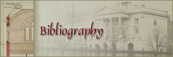 Osgoode Hall Turns 175 - Documenting a Landmark: Bibliography - Page Banner