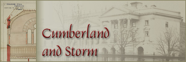 Osgoode Hall Turns 175 - Documenting a Landmark: Cumberland & Storm - Page Banner