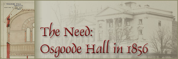 Osgoode Hall Turns 175 - Documenting a Landmark: The Need, Osgoode Hall in 1956 - Page Banner
