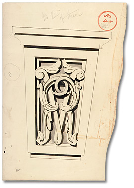 Atrium keystone, [ca. 1855-1859] - 2