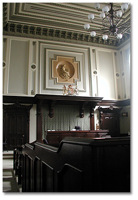 Photo: Detail of Courtroom 4 (formerly Queen’s Bench), Osgoode Hall, 2006 - 2