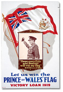 War Poster - Victory Bonds:  Let Us Win the Prince of Wales' Flag [Canada], 1919