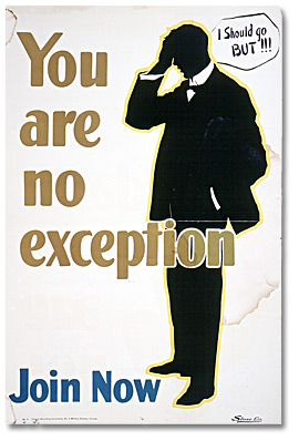 Affiche de guerre -  Recrutement : You Are No Exception - Join Now  [Canada], [entre 1914 et 1918]