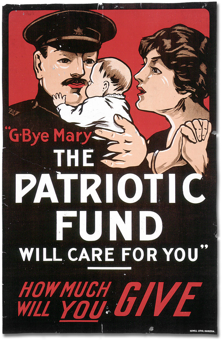 Affiche de guerre - Le fonds patriotique canadien : G-Bye Mary, the Patriotic Fund Will Care for You [Canada], [entre 1914 et 1918]