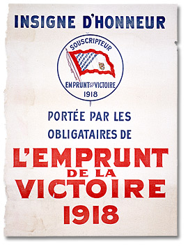 Affiche de guerre - L'emprunt de la victoire : Insigne d'honneur [Canada], 1918