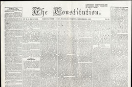 Front page, Constitution newspaper.