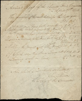Rapport du Fonds de charité de 1844.