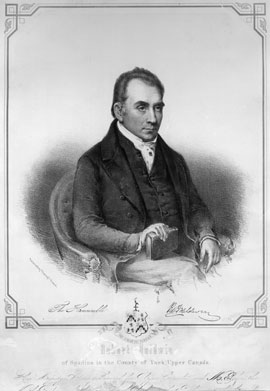 Print: The Honourable Robert Baldwin, [vers 1840]