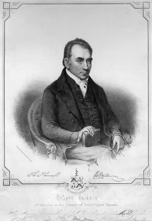 The Honourable Robert Baldwin, [vers 1840]