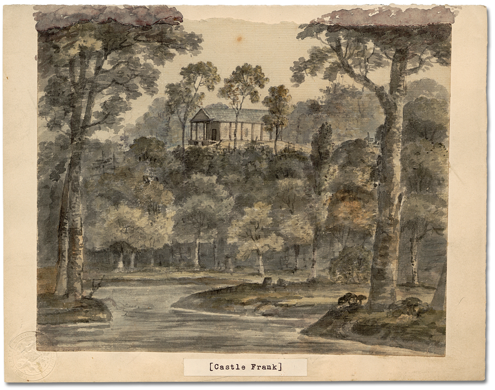 Watercolour: Castle Frank, 1796