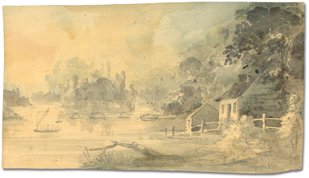 Lavis sur papier : Presqu'ile, Bay of Quinte, [vers 1795]