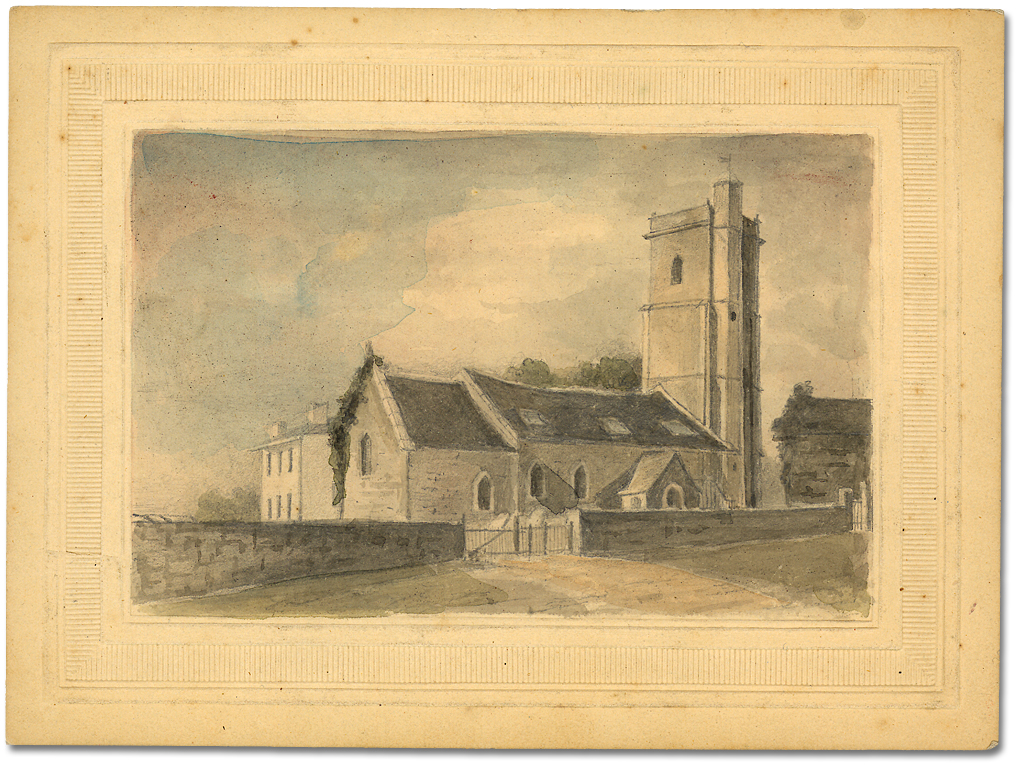 Watercolour: Church in England, [179?]