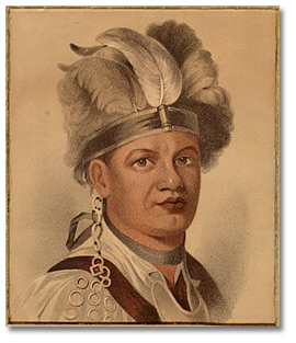 Photo: <b>Joseph Brant</b>, (Thayendanegea) Chief of the Six Nations - 13621_brant_270_crop