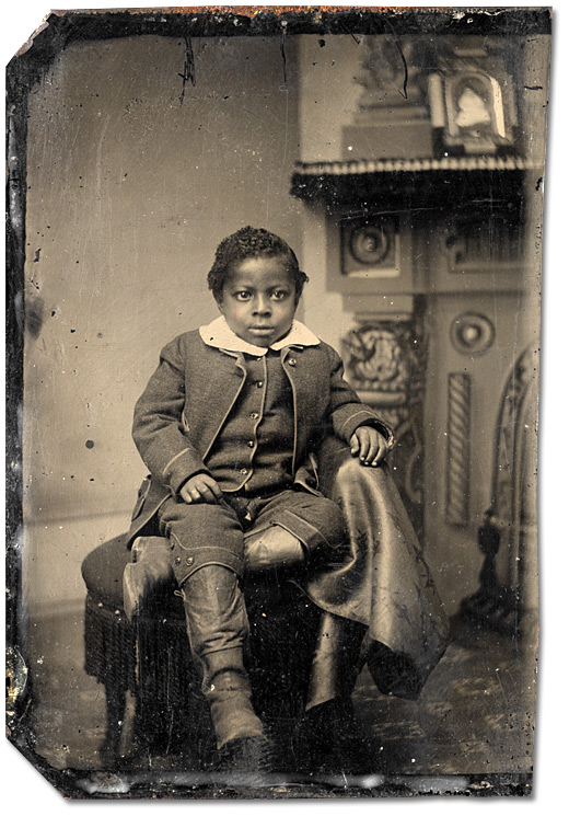 Photographie : Enfant non identifié, [vers 1875]