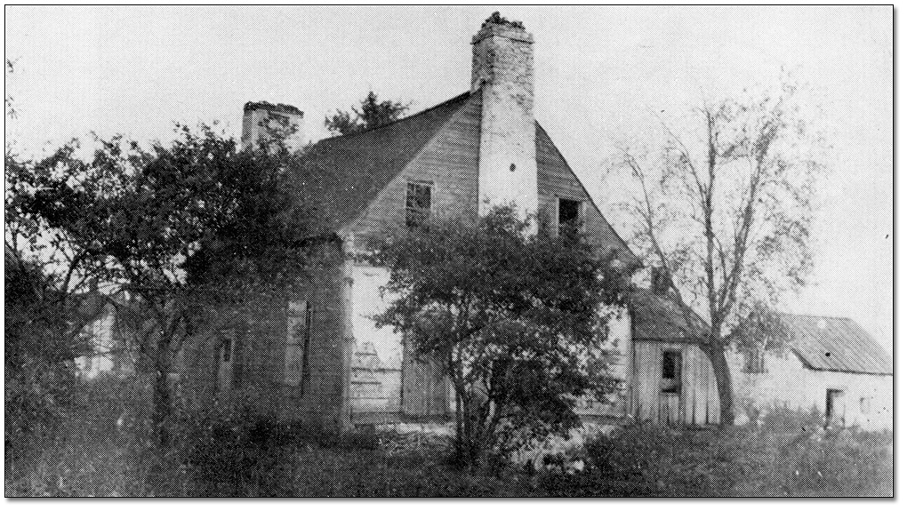 Photo: Matthew Elliott homestead built in 1784 (from a photo taken in 1912)