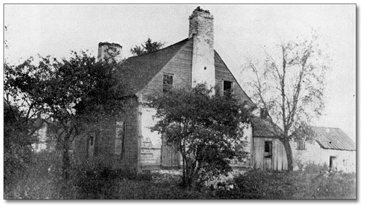 Photo: Matthew Elliott homestead built in 1784 (from a photo taken in 1912)