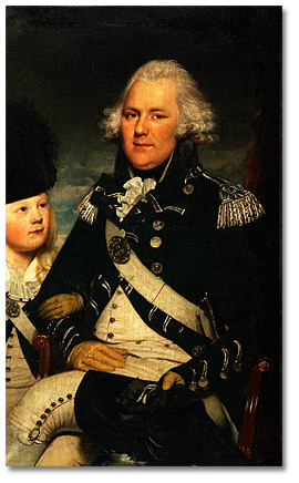 Oil on canvas: William Jarvis with his son Samuel Peters Jarvis, [ca.1791]
