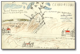 Dessin : "Cerro el lobo" (Wolf Hill), [vers 1936-1939]