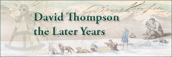 David Thompson: The Later Years - Page Banner
