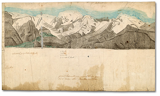 Sketches of elevations or mountains, [ca. 1809]