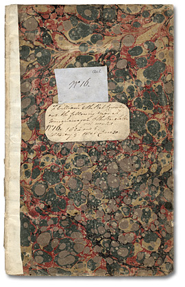 Exterior cover of Journal #16, Exterior cover of Journal #16, 1804-1806