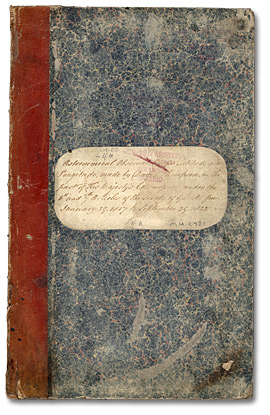 Couverture du carnet n° 4a, 1817-1822