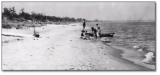 Photo: Beach at Rondeau Park, [ca. 1925]