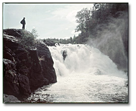 Photo: Silver Falls, Quetico Provincial Park, 1958