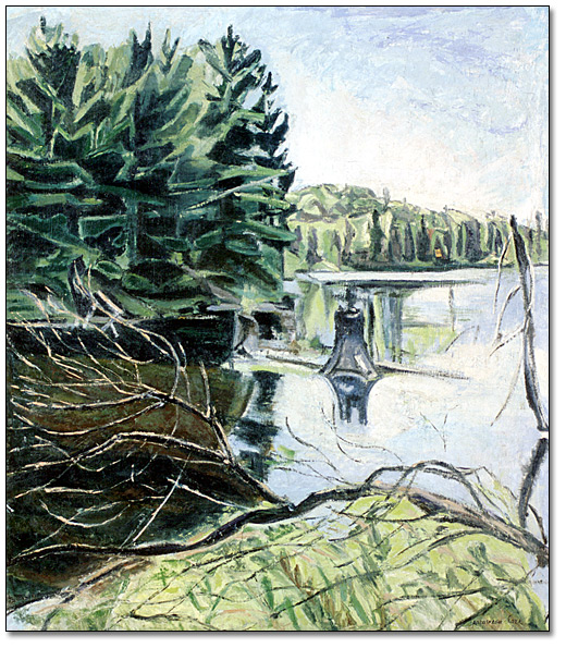 Oil on canvas: Algonquin Morning, 1954