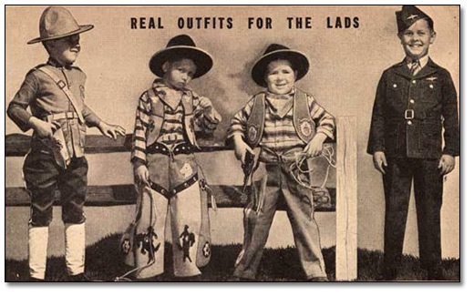 Fall and Winter Catalogue, 1940-41: Boys in dress-up sets