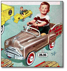 Christmas Catalogue, 1956: Peddle Car