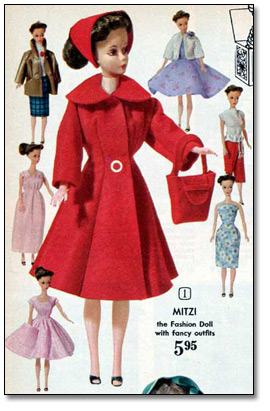 Eaton's Christmas Catalogue, 1962: Doll and clothing