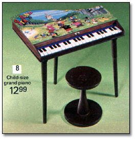 Christmas Catalogue, 1975: Toy piano