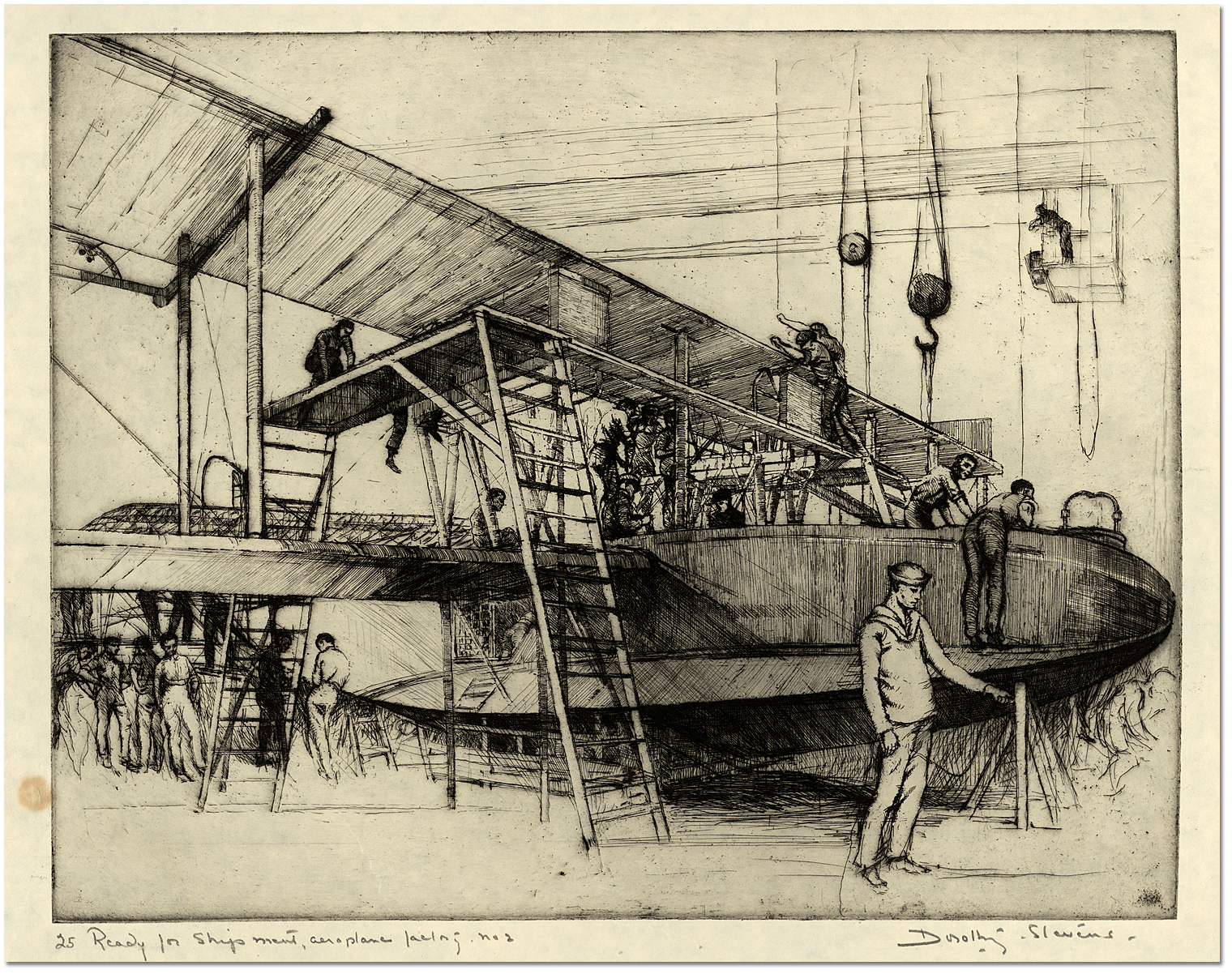 Prêt à l’expédition, à l’usine d’aviation no 2 [entre 1914 et 1919]