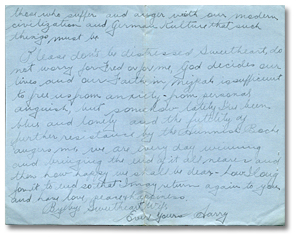 Letter from Harry Mason to Sadie Arbuckle, April 22, 1917