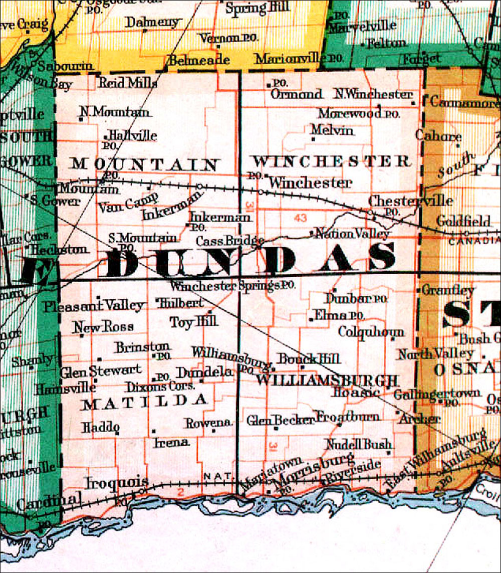 Large scale map of County of Dufferin