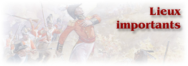 La guerre de 1812 : Lieux importants - bannière