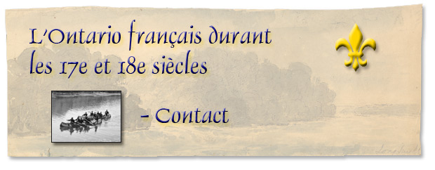 L'Ontario français durant les 17e et 18e siècles : Contact - bannière