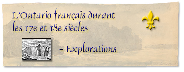 L'Ontario français durant les 17e et 18e siècles : Explorations - bannière