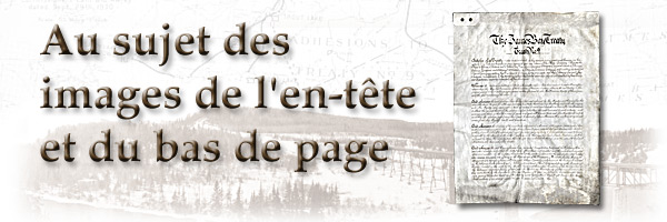 Le Traité de la Baie James a 100 ans : Au sujet des images de l'en-tête et du bas de page - bannière
